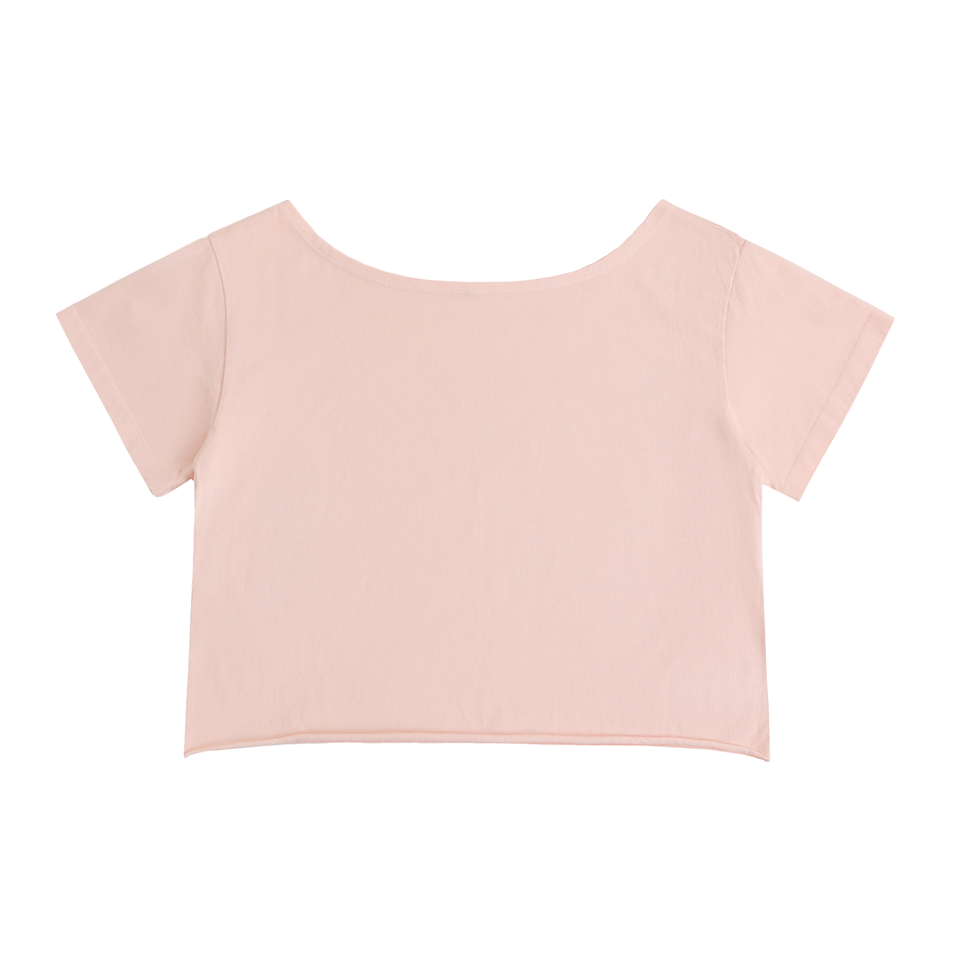 “Leave Him On Shore” Off-Shoulder Rolled Hem Cotton T-Shirt