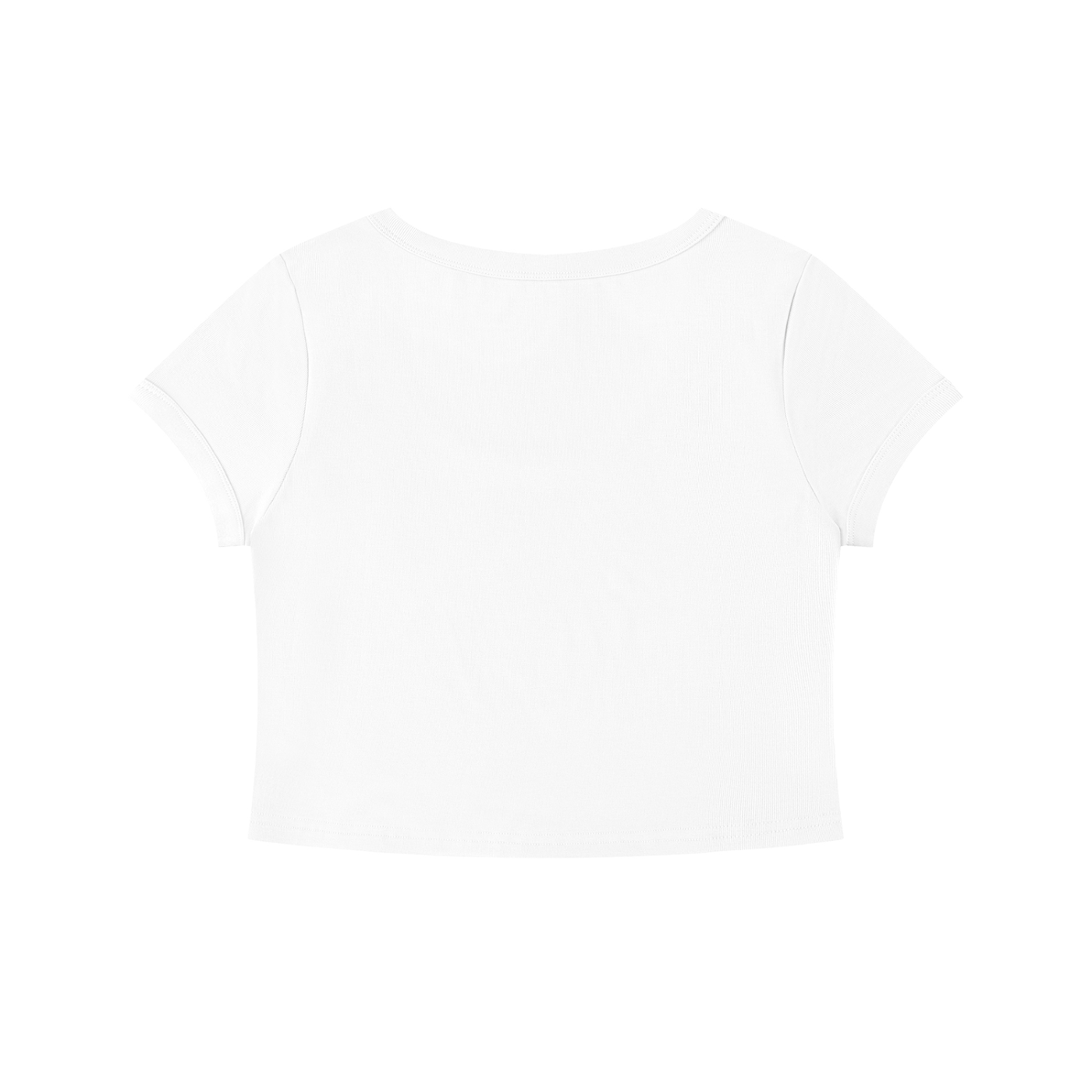 Plain white t-shirt on a white background