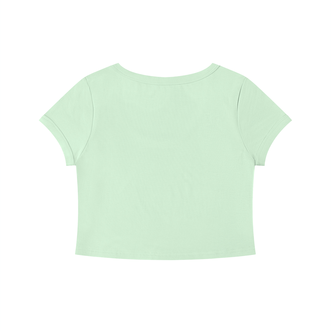 Light green t-shirt on a white background