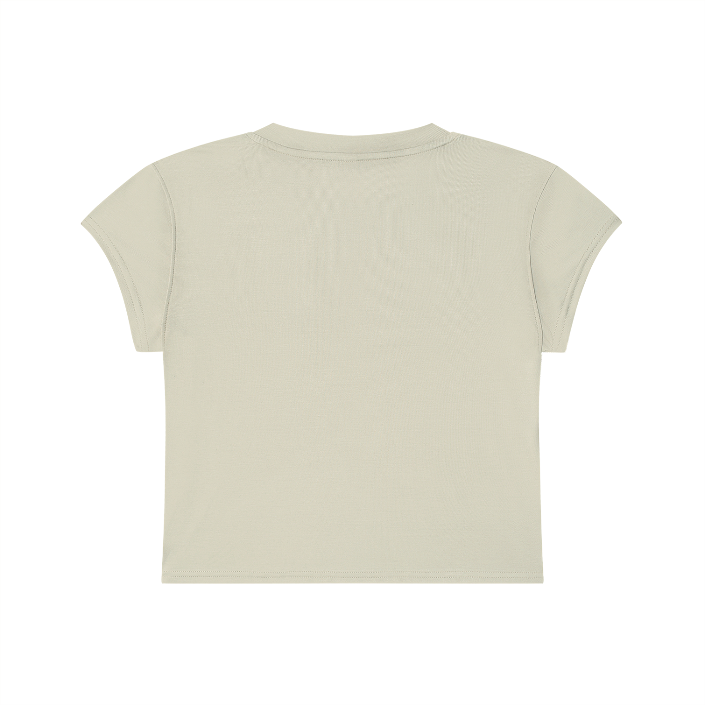 Beige t-shirt on a white background