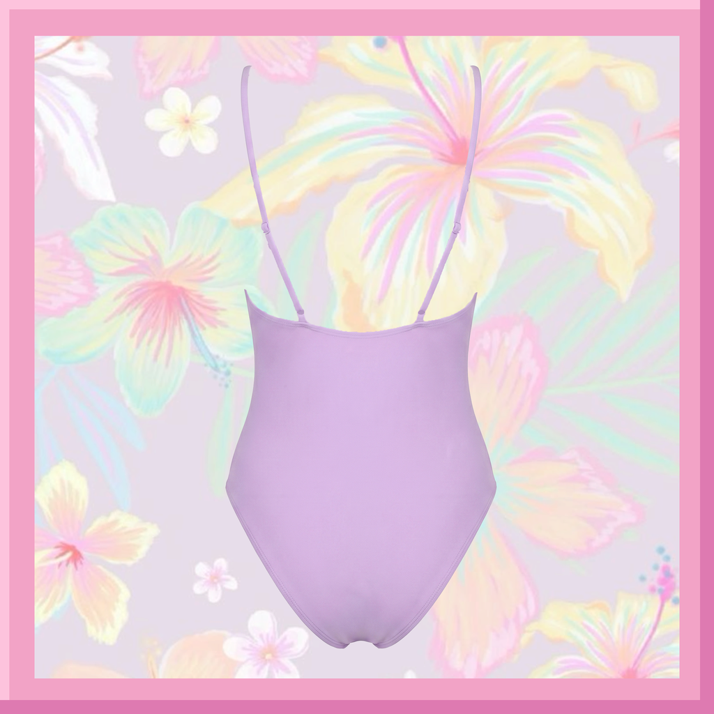 Lavender Plunging One Piece