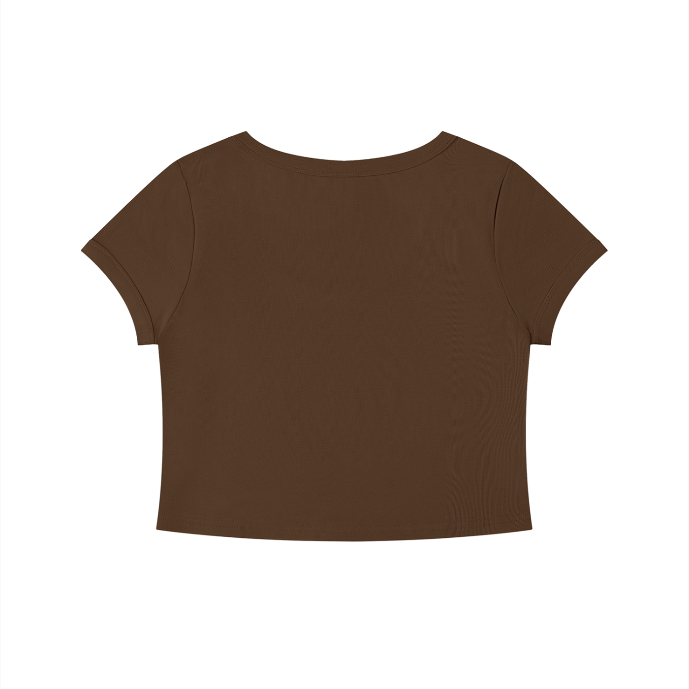 Brown crop top on a white background